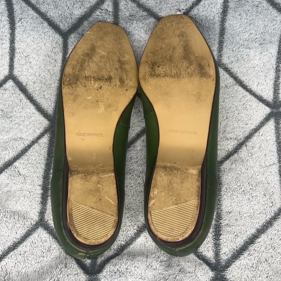 White Stag Vintage Louise Green Leather Loafers - Picture 6 of 7